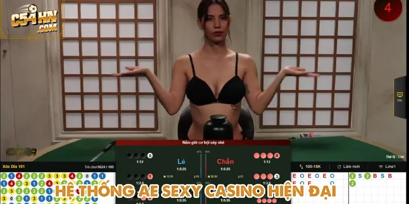 Công nghệ hiện đại mang đến trải nghiệm đỉnh cao tại AE Sexy Casino