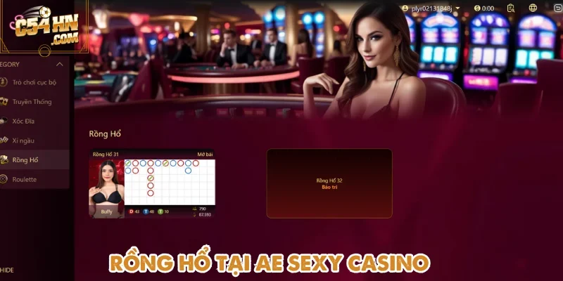 Rồng Hổ là tựa game có luật chơi đơn giản nhất tại AE Sexy Casino