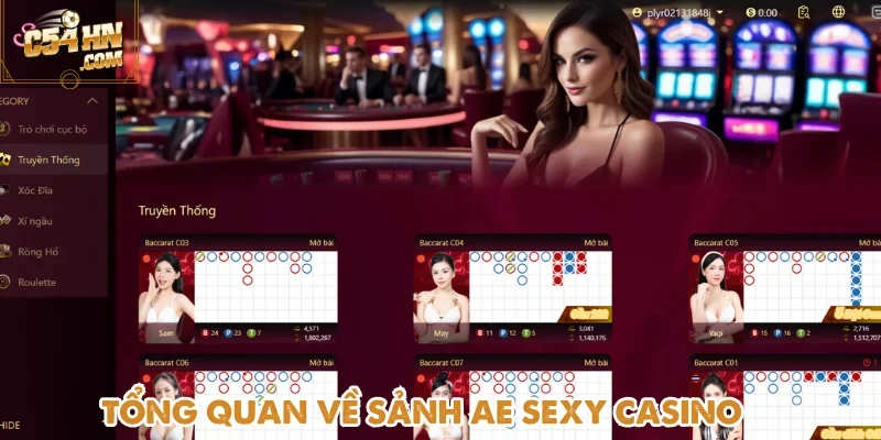 Khám phá thông tin chung về sảnh game trực tuyến AE Sexy Casino